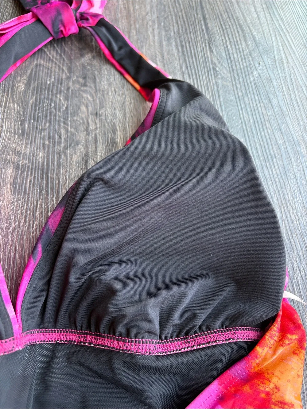 NWT DKNY Watercolor One Piece Swimsuit - Picture 7 of 9